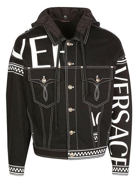 versace jeans jacke nylon arctic|versace denim jacket.